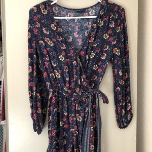 Navy Floral Romper